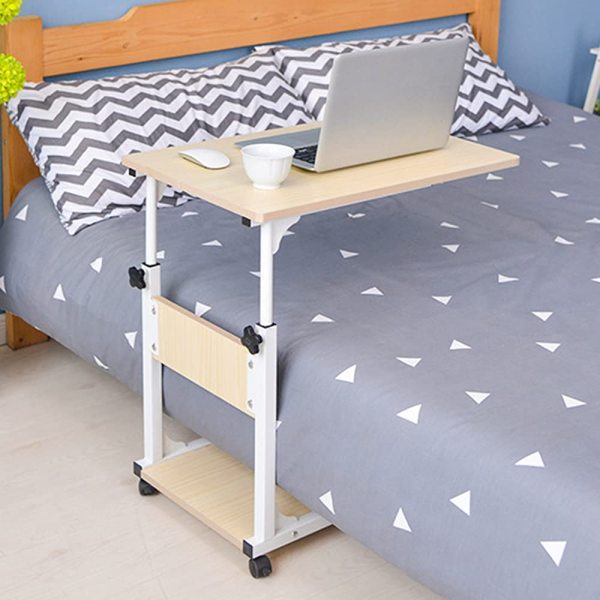 Bureau réglable pour ordinateur portable - Bureau portable - Table de chevet réglable en hauteur Bureau réglable pour ordinateur portable - Bureau portable - Table de chevet réglable en hauteur