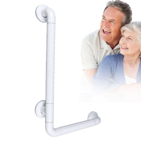 Barre d'Appui, Barre De Sécurité Antidérapante pour Salle De Bain Barre d'Appui Murale à Angle Droit en Acier Inoxydable pour Salle De Bain, Douche