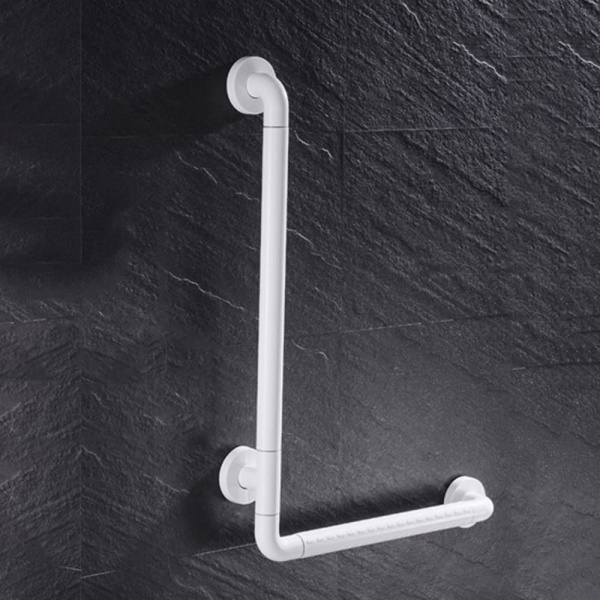 Barre d'Appui, Barre De Sécurité Antidérapante pour Salle De Bain Barre d'Appui Murale à Angle Droit en Acier Inoxydable pour Salle De Bain, Douche