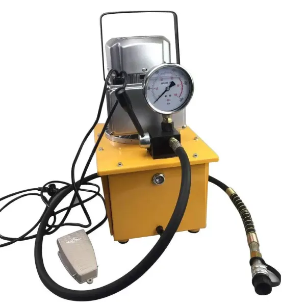 Pompe hydraulique électrique 750 W 0,6-5 l/min Pompe hydraulique électrique avec valve manuelle pour contrôler l'huile de retour.