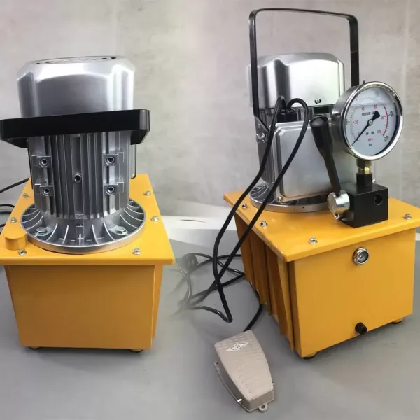 Pompe hydraulique électrique 750 W 0,6-5 l/min Pompe hydraulique électrique avec valve manuelle pour contrôler l'huile de retour.