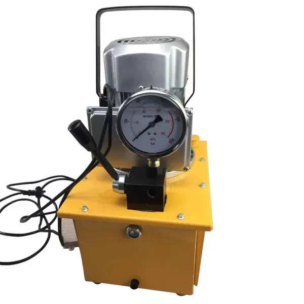 Pompe hydraulique électrique 750 W 0,6-5 l/min Pompe hydraulique électrique avec valve manuelle pour contrôler l'huile de retour.