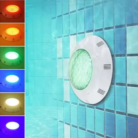 Lampe LED pour piscine - 45 W/36W - Éclairage submersible - Ac12 V - Angle d'éclairage 120 ° - Étanche IP68 - À suspendre sous l'eau