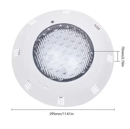 Lampe LED pour piscine - 45 W/36W - Éclairage submersible - Ac12 V - Angle d'éclairage 120 ° - Étanche IP68 - À suspendre sous l'eau