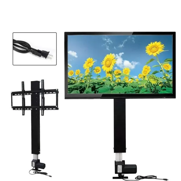 Support mural électrique pour TV Lift - Hauteur réglable - Pour écrans plasma avec télécommande - Convient pour les écrans de 26