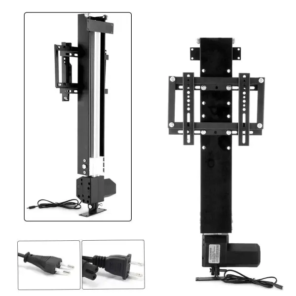 Support mural électrique pour TV Lift - Hauteur réglable - Pour écrans plasma avec télécommande - Convient pour les écrans de 26