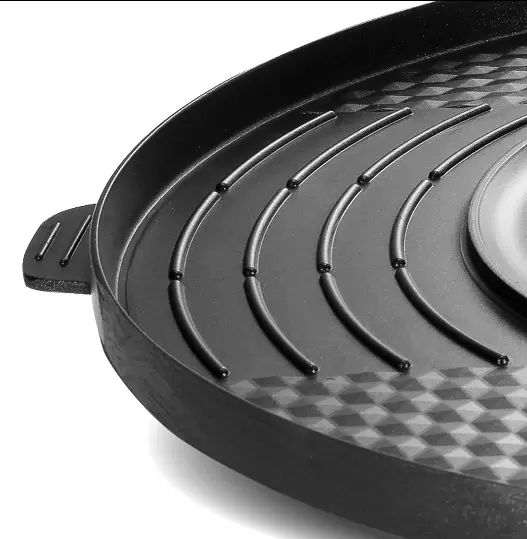 Multifunctionele elektrische koekenpan Multifunctionele elektrische grill Grote hete pot, dubbele scheiding, onafhankelijke bediening zonder rook