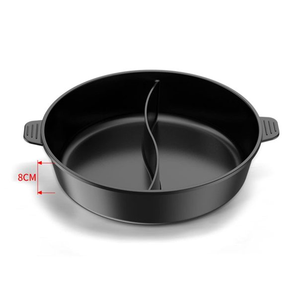 Poêle à griller électrique 2 en 1 Hot Pot multifonction - Anti-adhésive - Double casserole + barbecue Poêle à griller électrique 2 en 1 Hot Pot multifonction - Anti-adhésive - Double casserole + barbecue