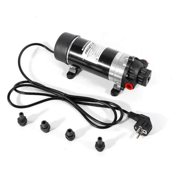 Pompe à eau auto-amorçante - 220 V - 5,5 l/min - 3 chambres - Pompe à pression de 90 PSI max pour nettoyage de l'eau, machine à filtre, DP-160M