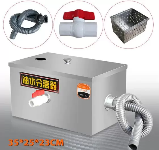 Disque de vidange en acier inoxydable avec séparateur de graisse
