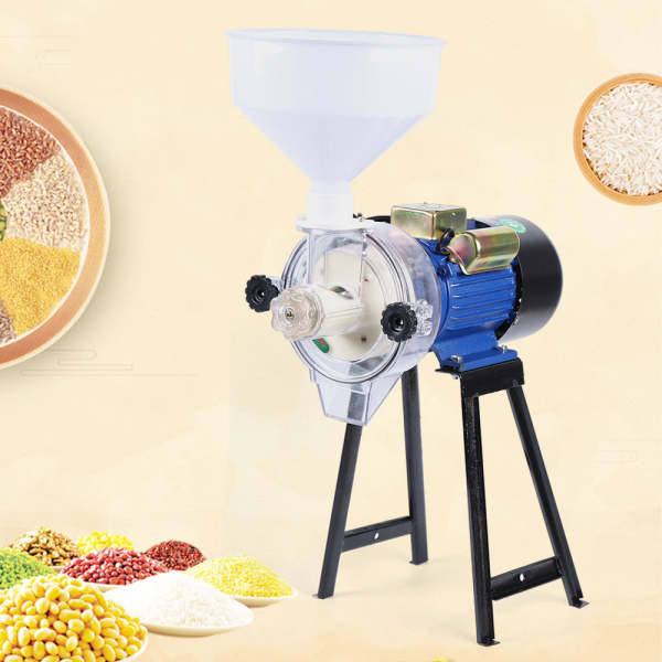 Broyeur à eau 220 V avec entonnoir, moulin à céréales, moulin à céréales, moulin à légumes électrique 1400 tr/min, moulin à déchets pour céréales