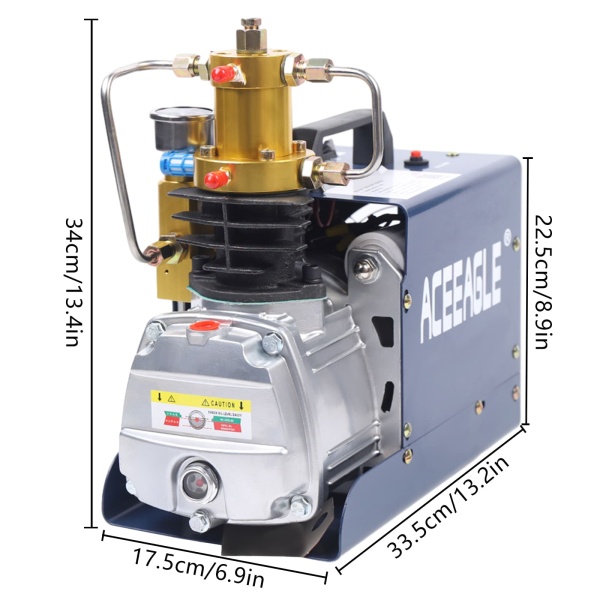 Auto 220V compresseur d'air haute pression PCP pistolet à air pompe submersible,avec séparation huile-eau (version standard)