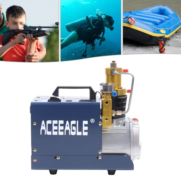 Auto 220V compresseur d'air haute pression PCP pistolet à air pompe submersible,avec séparation huile-eau (version standard)