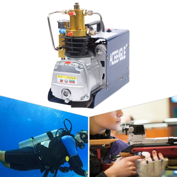 Auto 220V compresseur d'air haute pression PCP pistolet à air pompe submersible,avec séparation huile-eau (version standard)