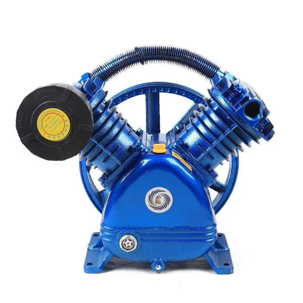5.5 HP 21cfm 115PSI V tête de pompe de compresseur d'air à deux cylindres