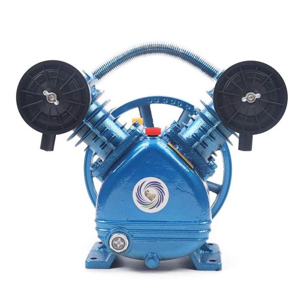 Compresseur à air comprimé 1,5 kW 115 PSI 2 cylindres de type V Tête de pompe