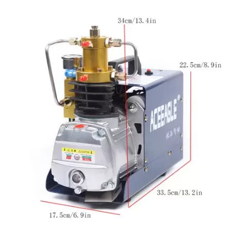 300 bar 30 MPA 4500 PSI PCP Hogedrukluchtcompressor Persluchtpomp