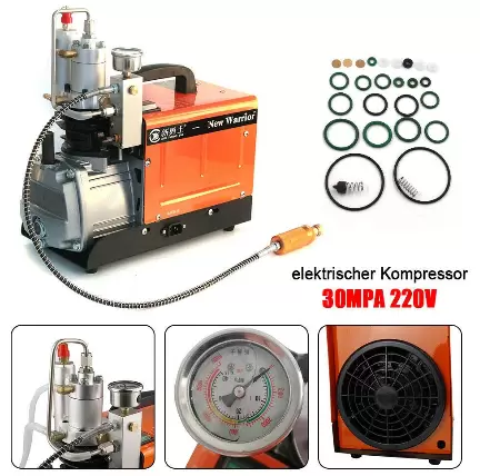 30 MPA 4500 PSI Pompe à air haute pression PCP Compresseur d'air électrique