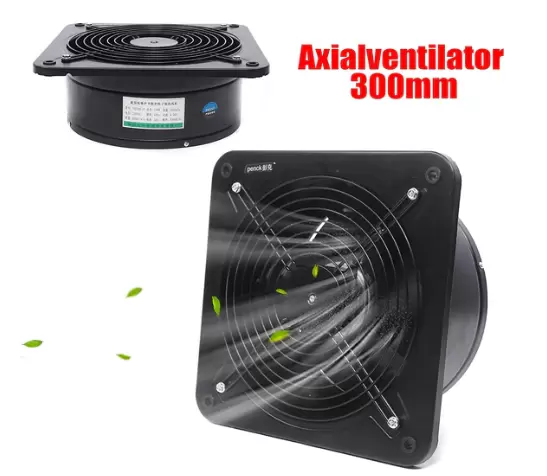 CNCEST-Wandventilator voor badkamer - 300 mm - Met uitblaasplaat