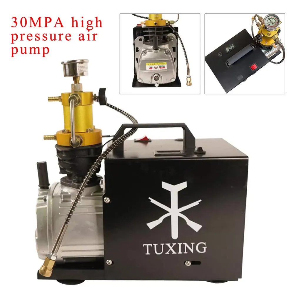 Pompe à air électrique 1800 W 30 MPA 220 V 4500 PSI Pompe à air haute pression