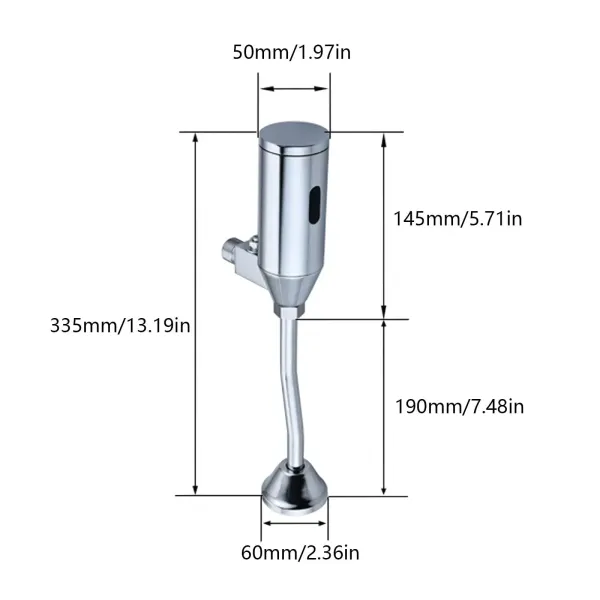 Urinoir à capteur automatique en laiton pour salle de bain - Pour salle de bain - Économie d'eau - Urinoir