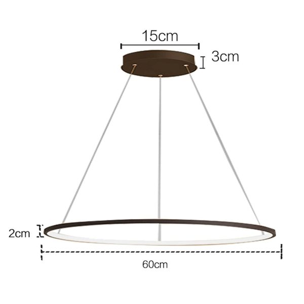 Lampes Suspendues LED Living Sleep Eclairage de la Salle à Manger Lampes à Pendule Dorées (Couleur café) Lampes Suspendues LED Living Sleep Eclairage de la Salle à Manger Lampes à Pendule Dorées (Couleur café)