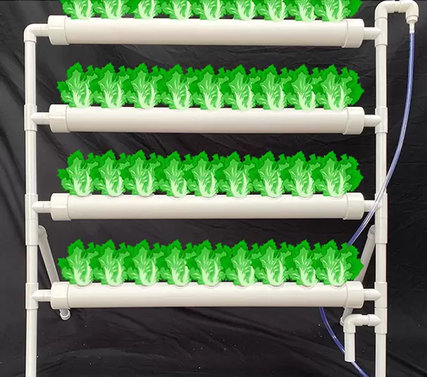 Hydrocultuur kweekset met 4 buizensysteem en 36 plantlocaties