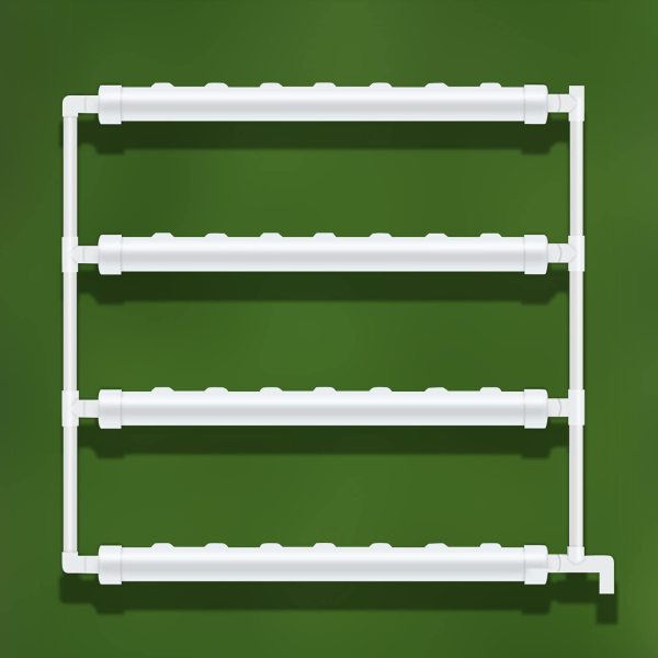 Système hydroponique en PVC - Pour culture aquatique - Avec pompe à eau - Pour balcon et jardin Système hydroponique en PVC - Pour culture aquatique - Avec pompe à eau - Pour balcon et jardin