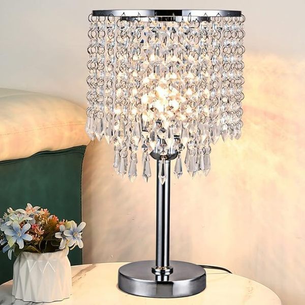 Lampe de table en verre créative moderne, blanche