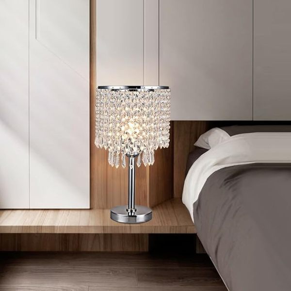 Lampe de table en verre créative moderne, blanche