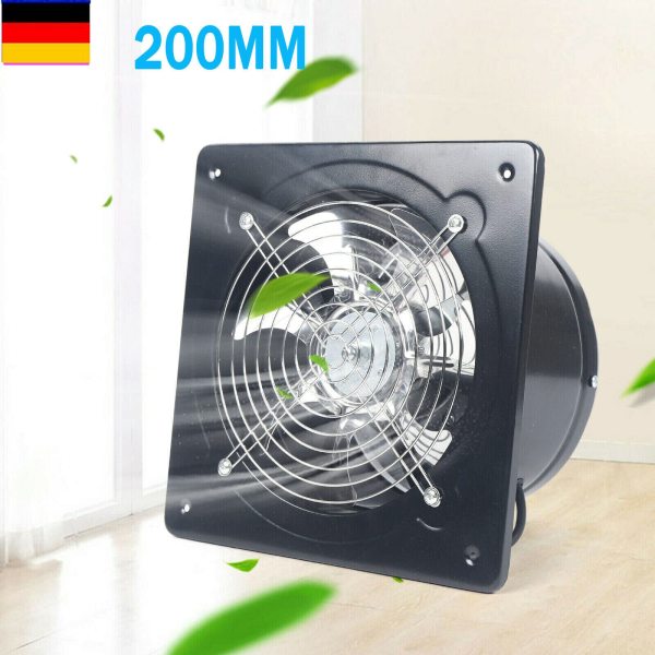 Ventilateur axial industriel de 200 mm pour mur de fenêtre, ventilateur d'extraction, ventilateur d'extraction
