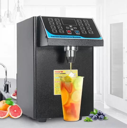Automatische Fruitsuikersiroop Bubble Tea Dispenser Roestvrij staal Apparatuur 16 Groepen 220V 7.5L 450W
