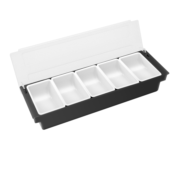 Distributeur de condiments avec compartiments, 5 treillis, pour le stockage et la conservation des fruits, légumes, épices, 50*15*10cm