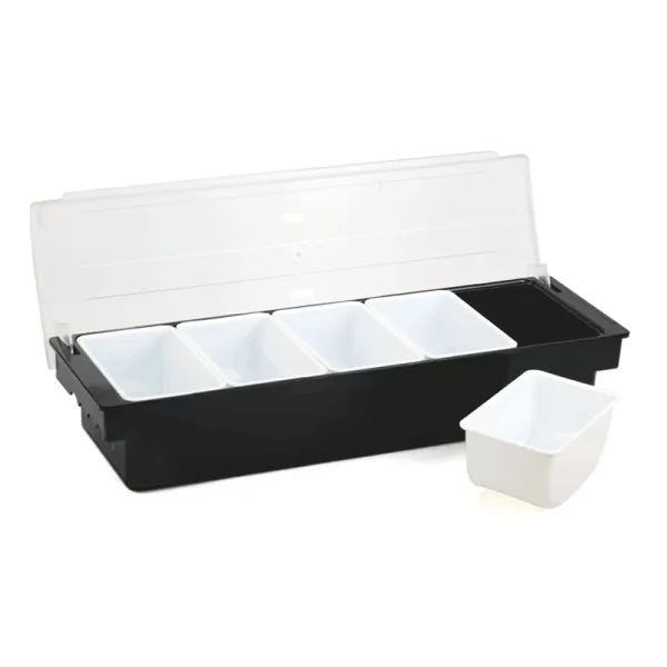 Distributeur de condiments avec compartiments, 5 treillis, pour le stockage et la conservation des fruits, légumes, épices, 50*15*10cm