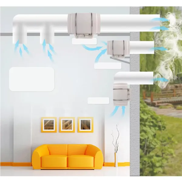 HF-200P Ventilateur tubulaire avec roulement à billes 220 V