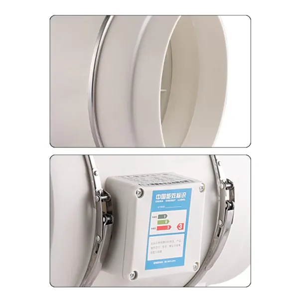 HF-200P Ventilateur tubulaire avec roulement à billes 220 V