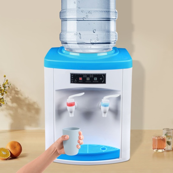 Distributeur d'eau de bureau - Refroidisseur d'eau potable - 550 W - Machine à boire électrique chaude et froide - Pour 5-18 l d'eau dans un seau