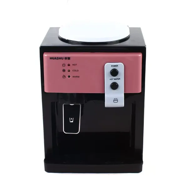 Distributeur Électrique de Refroidisseur d'eau Chaude et Froide pour Le Bureau à Domicile 220V, Refroidissement Rapide (Rose)