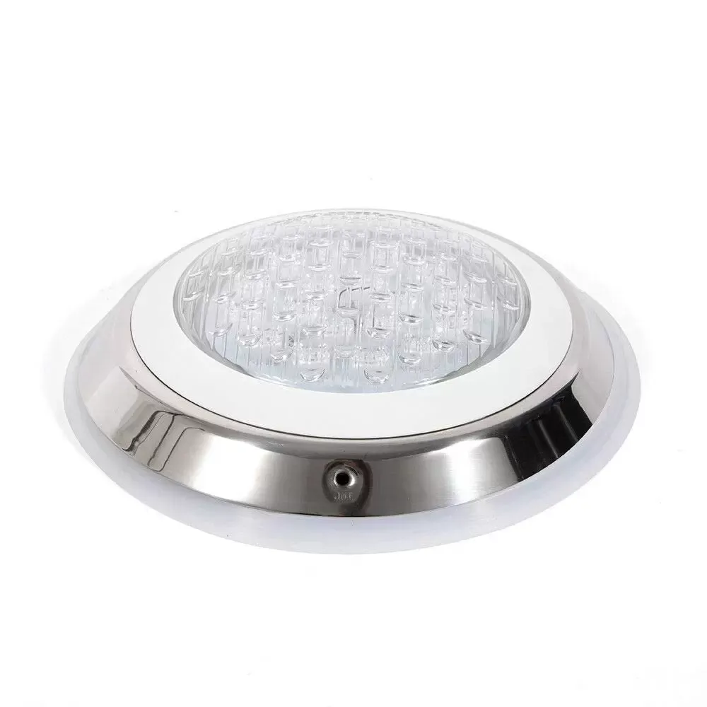 Lampe de Piscine 54 W Lumière LED RVB Étanche IP68 Éclairage sous-Marin en Acier Inoxydable avec Télécommande