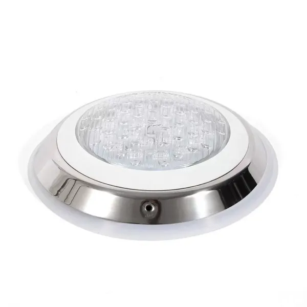 Lampe de Piscine 54 W Lumière LED RVB Étanche IP68 Éclairage sous-Marin en Acier Inoxydable avec Télécommande
