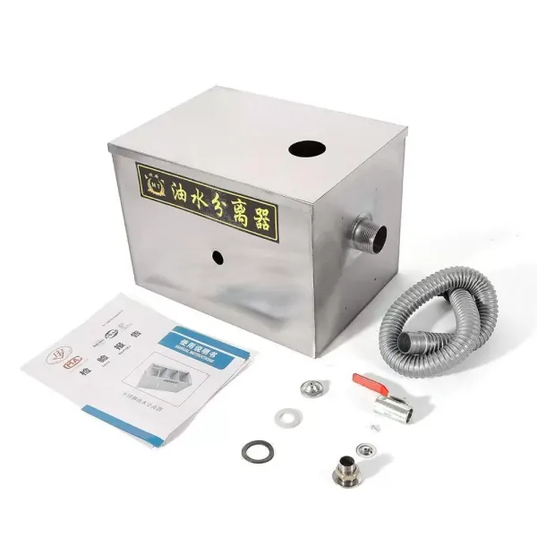 Distributeur de graisses en acier inoxydable 50 m3/h pour restaurant cuisine eaux usées