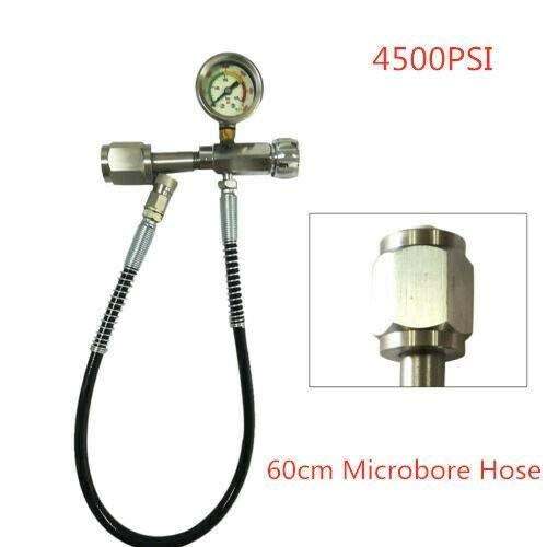 Station de remplissage pour fusil à air Refill avec adaptateur de charge avec tuyau micro de 60 cm