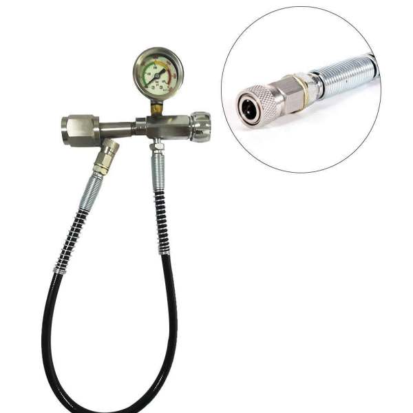 Station de remplissage pour fusil à air Refill avec adaptateur de charge avec tuyau micro de 60 cm