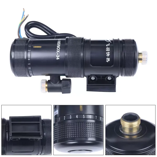 Chauffe-eau instantané 3400 W, 10 x 23 x 6,8 cm, système d'eau chaude IPX4, petit chauffe-eau pour robinet d'évier Chauffe-eau instantané 3400 W, 10 x 23 x 6,8 cm, système d'eau chaude IPX4, petit chauffe-eau pour robinet d'évier