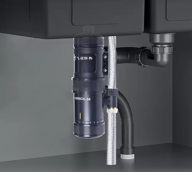 Chauffe-eau instantané 3400 W, 10 x 23 x 6,8 cm, système d'eau chaude IPX4, petit chauffe-eau pour robinet d'évier