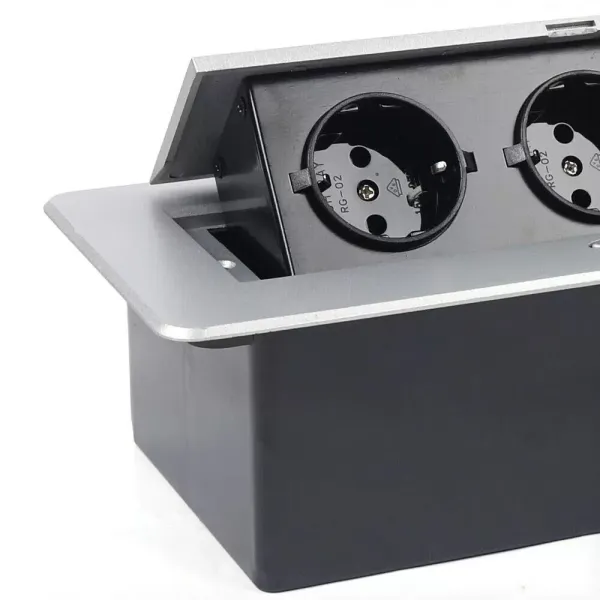 Lot de 3 prises 250 V J29L en alliage d'aluminium 10 A 250 V Lot de 3 prises 250 V J29L en alliage d'aluminium 10 A 250 V