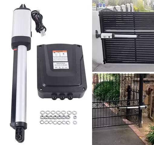 Automatische poortopenerset Heavy-duty zonnepoortaandrijving voor enkele draaipoorten