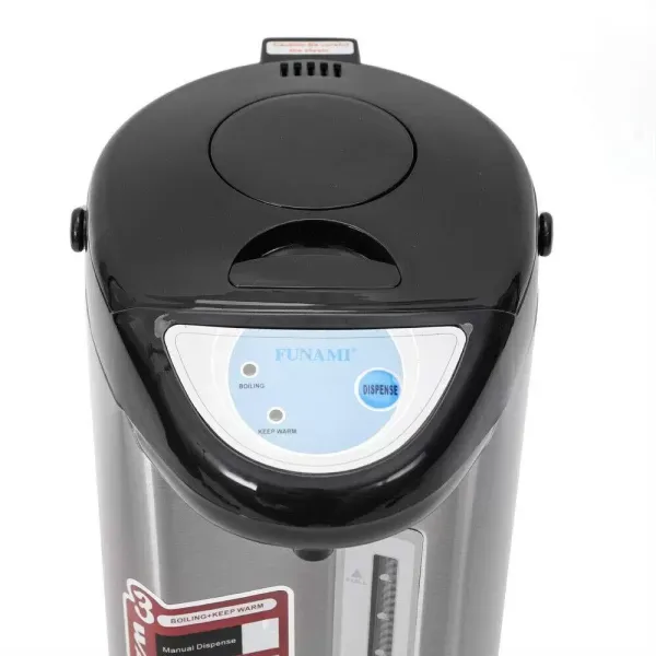 Bouilloire électrique en acier inoxydable - 5,8 l - Distributeur d'eau chaude - Affichage du niveau d'eau - Distributeur d'eau chaude - Gris Bouilloire électrique en acier inoxydable - 5,8 l - Distributeur d'eau chaude - Affichage du niveau d'eau - Distributeur d'eau chaude - Gris