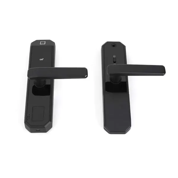 CNCEST-Verrou électronique pour porte avec empreintes digitales Noir Smart Lock 4,5 V-6,5 V