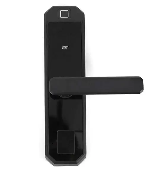 CNCEST-Verrou électronique pour porte avec empreintes digitales Noir Smart Lock 4,5 V-6,5 V